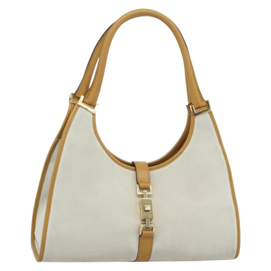 【日本直送】GUCCI 手提包 麂皮 灰色 金色 002 1067 正品 191272V-0