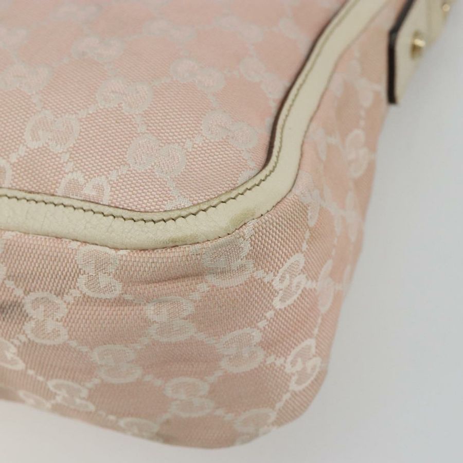【日本直送】GUCCI GG帆布肩背包 粉金配色 146244 正品 191250A-7