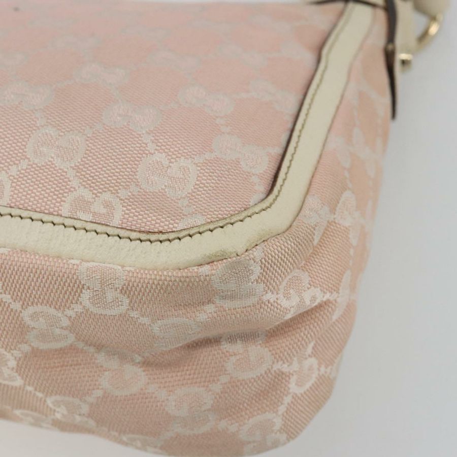 【日本直送】GUCCI GG帆布肩背包 粉金配色 146244 正品 191250A-15