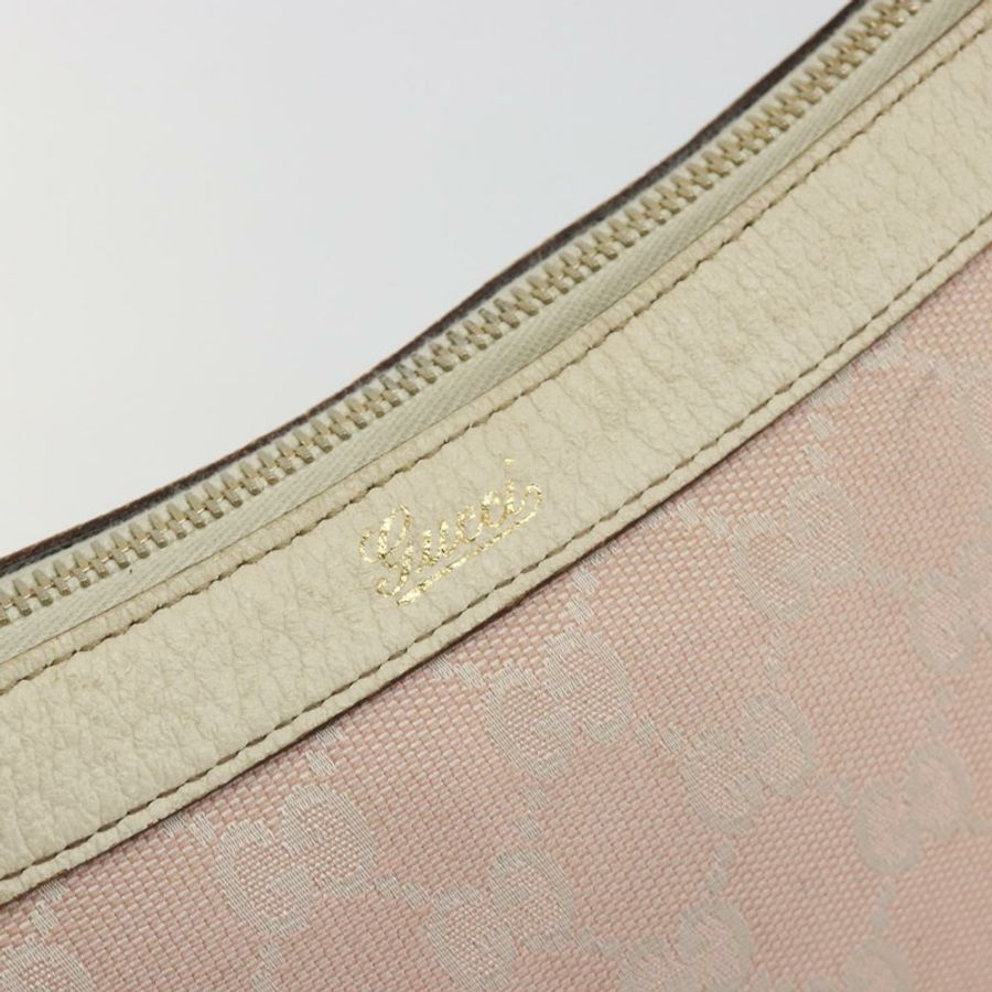 【日本直送】GUCCI GG帆布肩背包 粉金配色 146244 正品 191250A-17