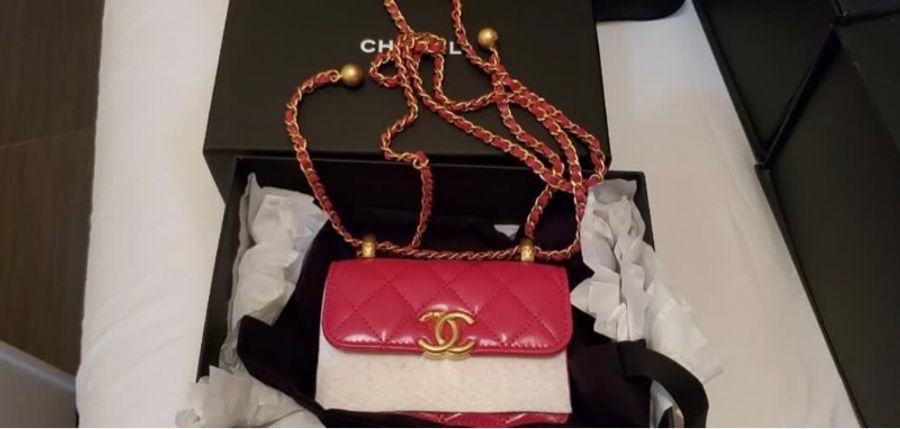 Chanel 雙金球 mini bag-7