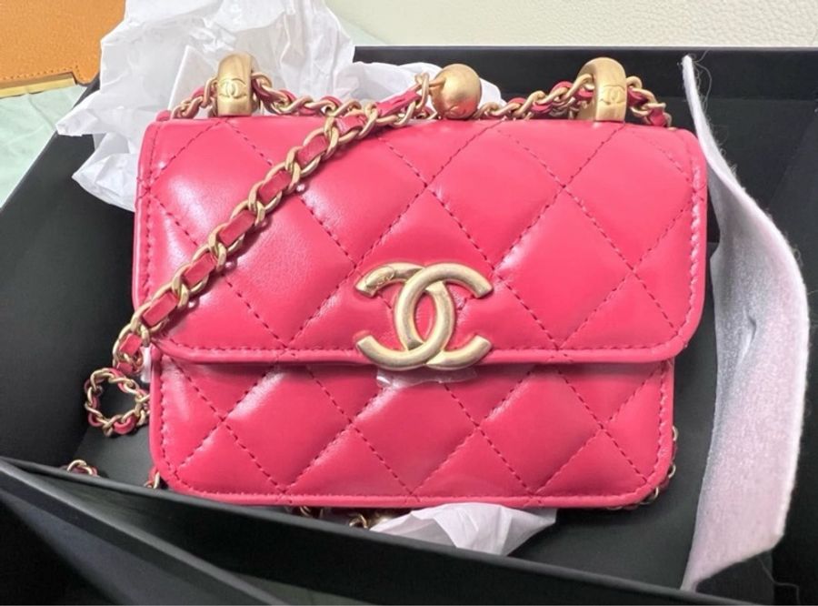 Chanel 雙金球 mini bag-9