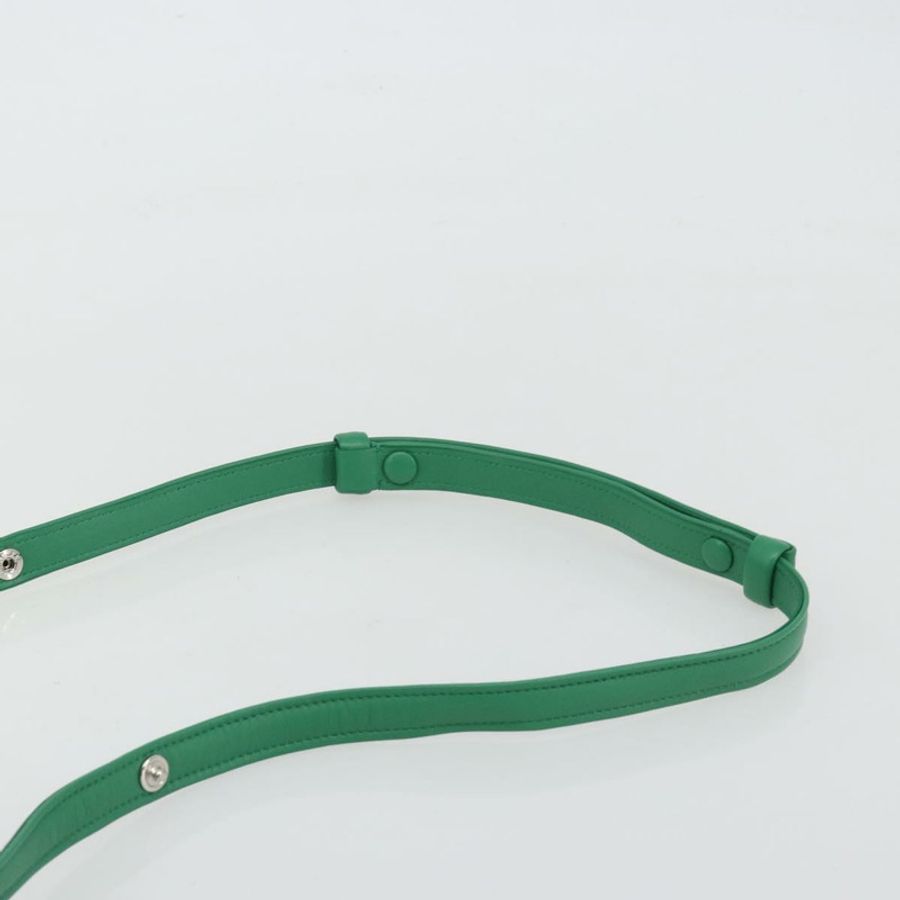 【日本直送】PRADA 手袋 皮革 兩用 綠色 銀色 正品 191471SM-13
