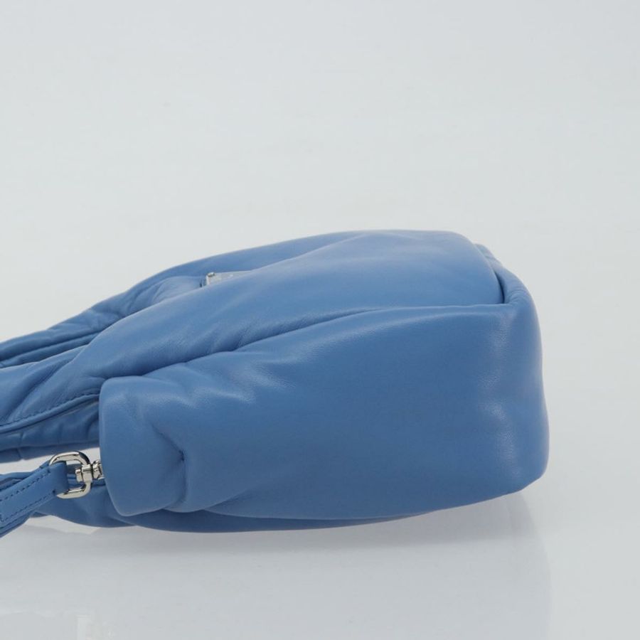 【日本直送】PRADA 手袋 皮革 兩用 藍色 銀色 正品 191476SM-3