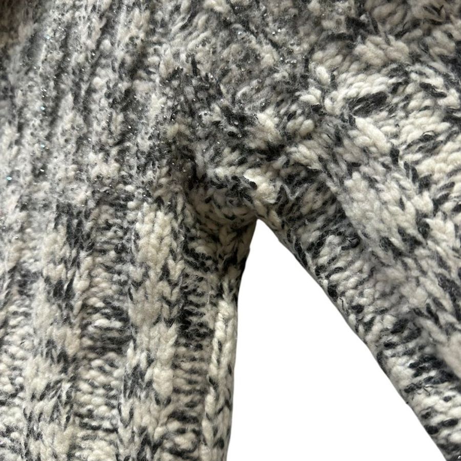 【美收精品】CHANEL 灰白混色針織外套 C-662【隔月月中將轉賣至日本 上架期限30天】-2