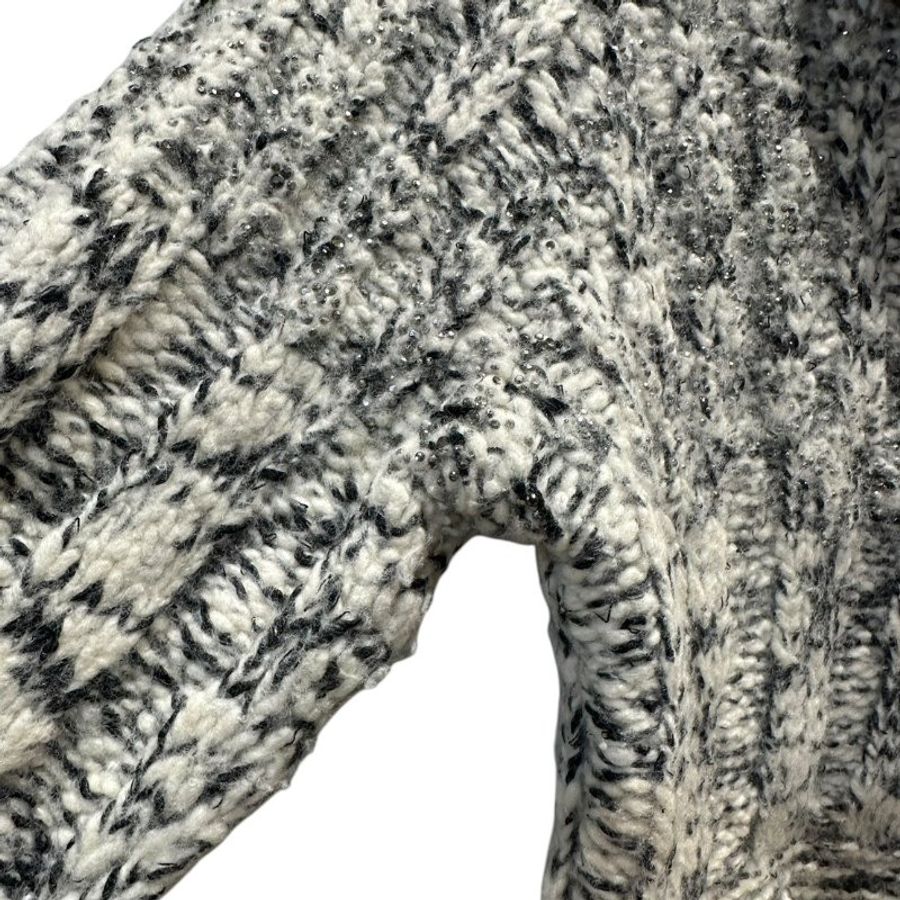 【美收精品】CHANEL 灰白混色針織外套 C-662【隔月月中將轉賣至日本 上架期限30天】-3