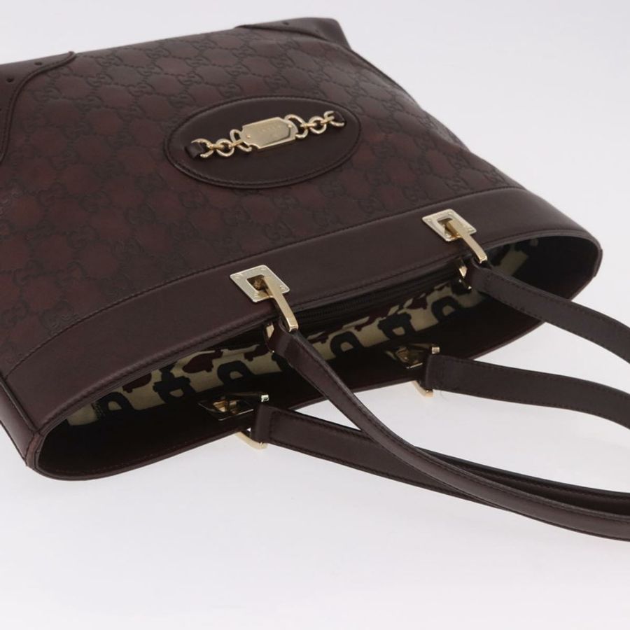 【日本直送】GUCCI GG帆布Guccissima托特包 皮革 棕色 金色 145993 正品 191338V-6
