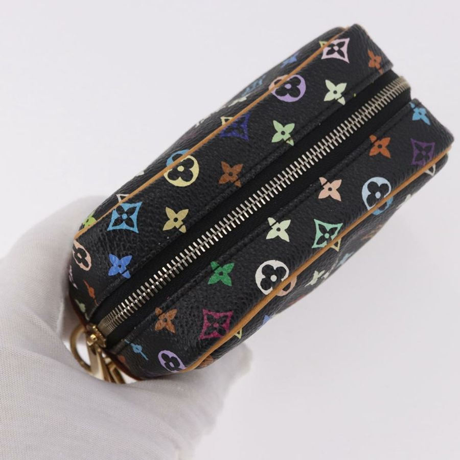 【日本直送】路易威登 Monogram Multicolor Trousse Wapity Pouch 黑色 M58034 Auth 191621V-5