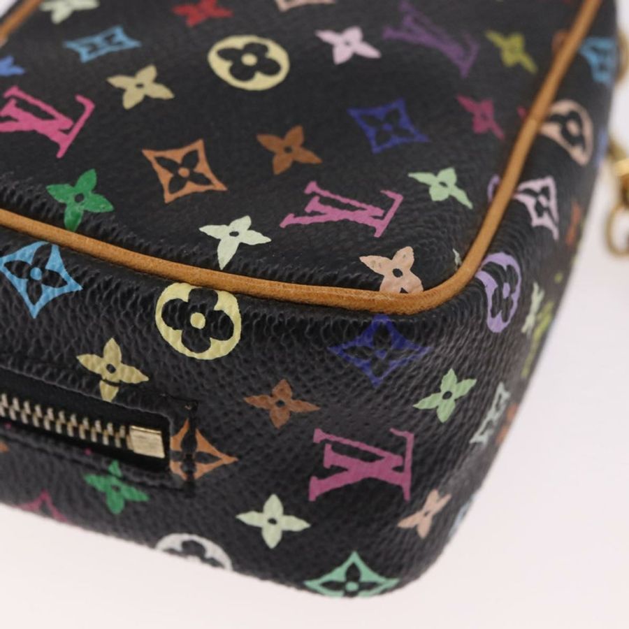【日本直送】路易威登 Monogram Multicolor Trousse Wapity Pouch 黑色 M58034 Auth 191621V-14