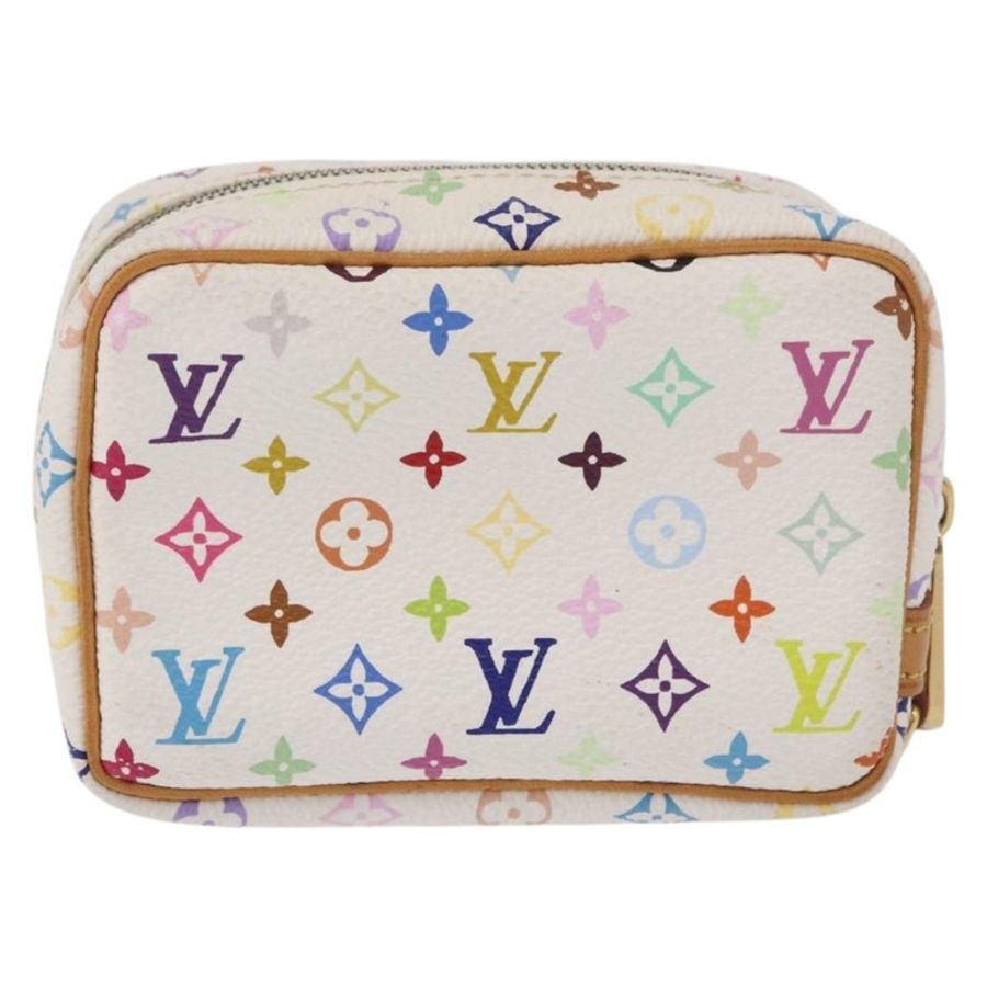 【日本直送】路易威登 Monogram Multicolor Trousse Wapity Pouch 白色 M58033 Auth 191622V-1