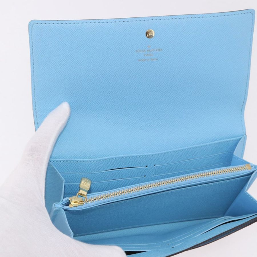 【日本直送】路易威登 Damier Ebene Portefeuille Sarah 長皮夾 N64426 LV 正品 191659M-7