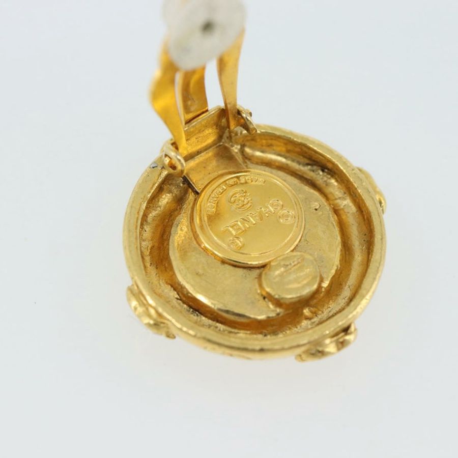 【日本直送】香奈兒 (CHANEL) 耳環,金屬金色,雙C標誌,貨號189402M-6