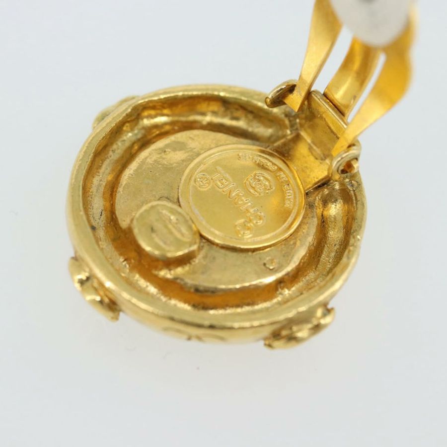 【日本直送】香奈兒 (CHANEL) 耳環,金屬金色,雙C標誌,貨號189402M-10