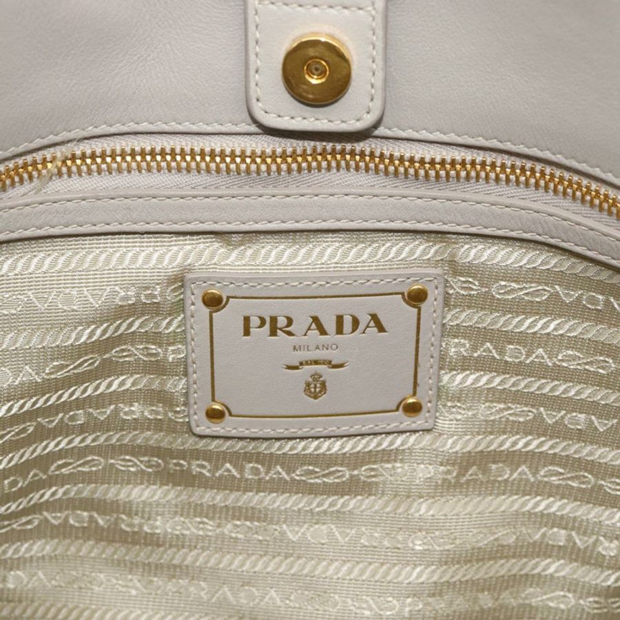 【日本直送】PRADA 鏈條手提包 尼龍 灰色 金色 正品 ar14053V-9