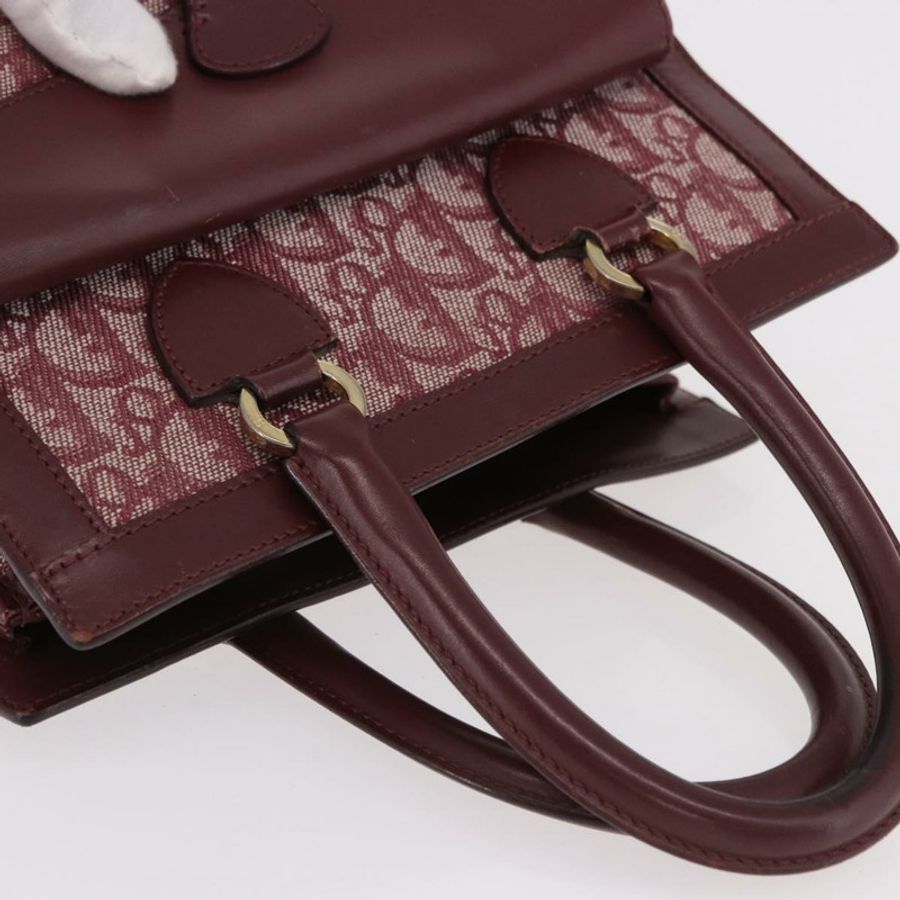 【日本直送】Christian Dior Trotter帆布手提包 紅色金色 正品 191301V-5