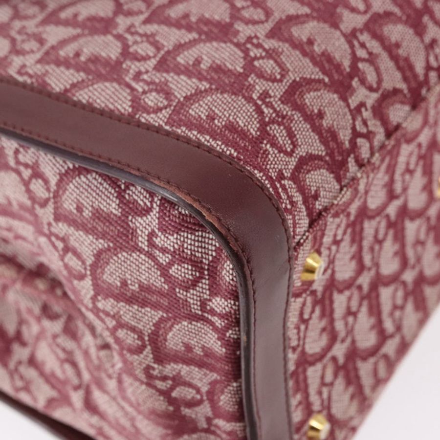 【日本直送】Christian Dior Trotter帆布手提包 紅色金色 正品 191301V-14