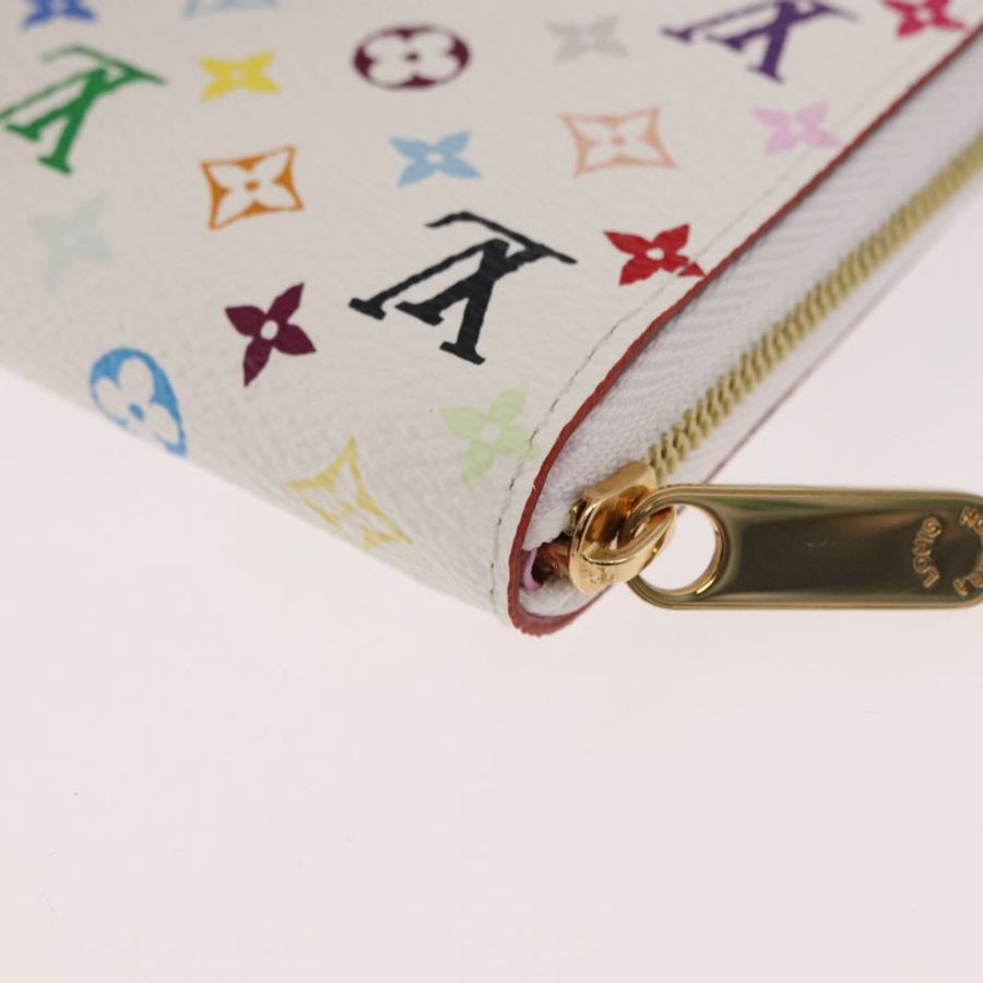 【日本直送】路易威登 Monogram Multicolor Zippy 零錢包 白色 M93741 正品 186626SAM-15