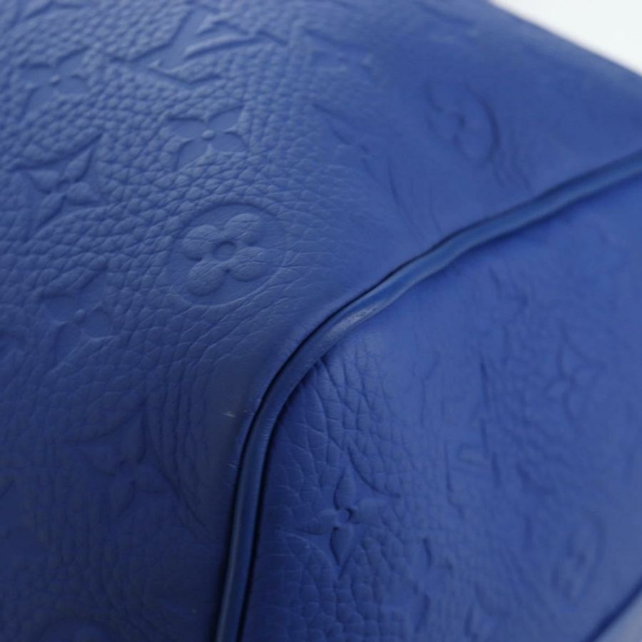 【日本直送】路易威登 Monogram Taurillon Keepall Bandouliere 50 藍色旅行包 Auth 191461SM-18