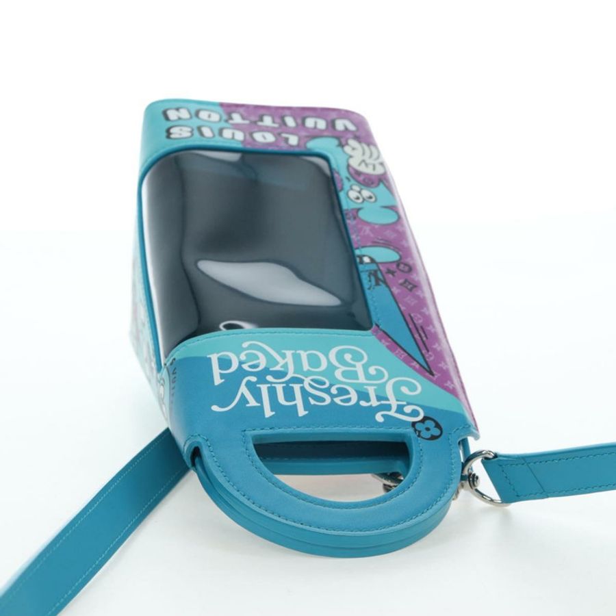 【日本直送】路易威登 Monogram Sandwich Box 手提包 藍色 M82029 LV Auth 191465SAM-5