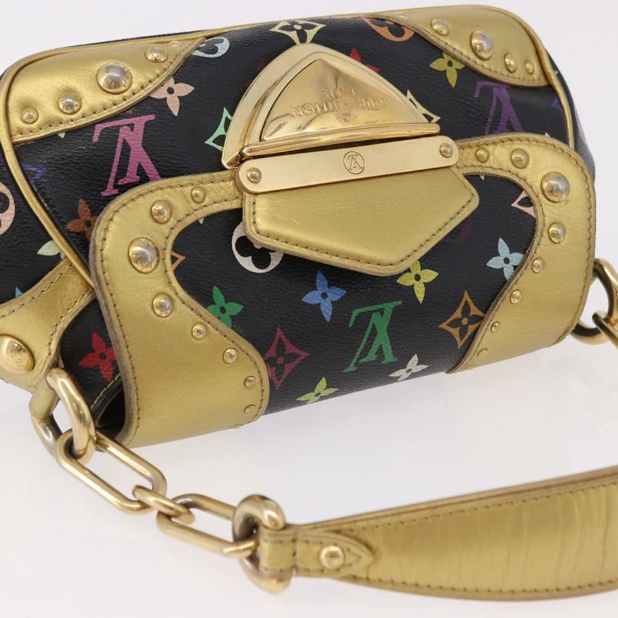 【日本直送】路易威登 Monogram Multicolor Marilyn 手袋 黑色 M40207 LV 正品 191474V-5