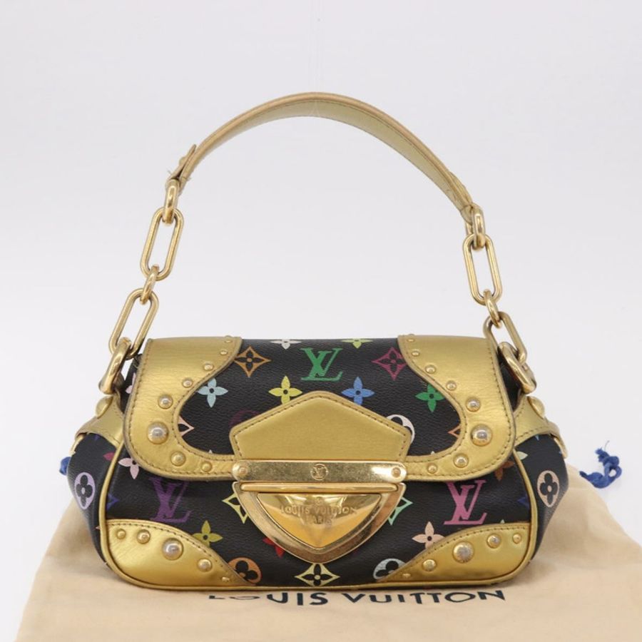 【日本直送】路易威登 Monogram Multicolor Marilyn 手袋 黑色 M40207 LV 正品 191474V-11