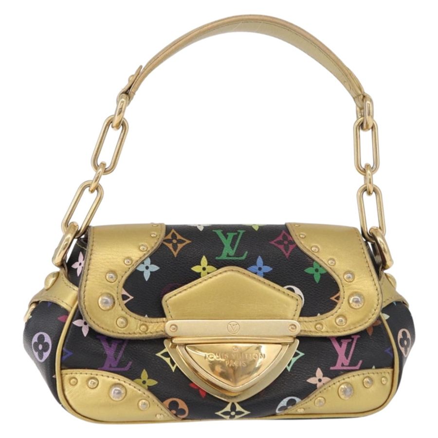 【日本直送】路易威登 Monogram Multicolor Marilyn 手袋 黑色 M40207 LV 正品 191474V-12