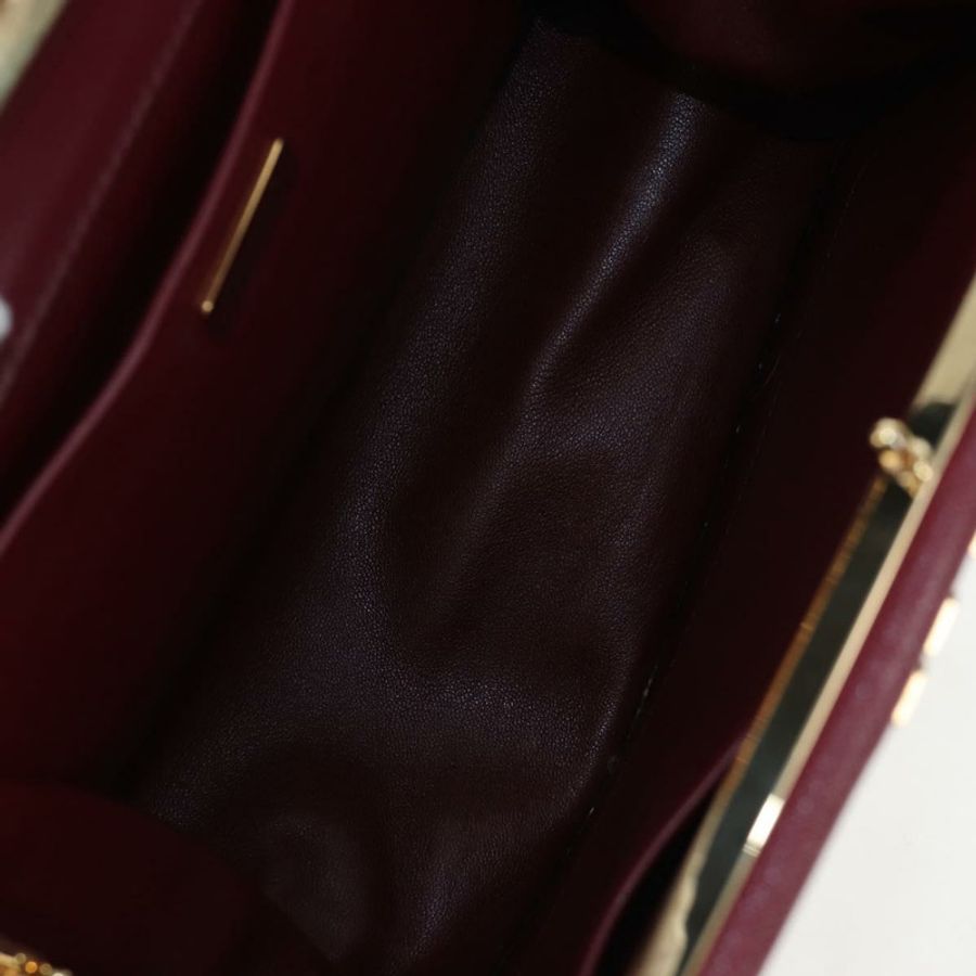 【日本直送】PRADA 單肩包 Safiano 皮革 波爾多金 Auth 191473V-9
