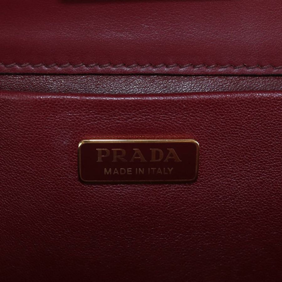 【日本直送】PRADA 單肩包 Safiano 皮革 波爾多金 Auth 191473V-19