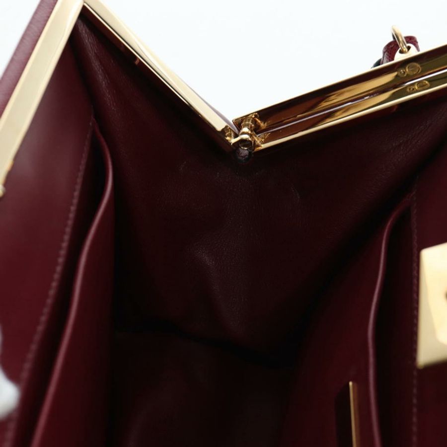 【日本直送】PRADA 單肩包 Safiano 皮革 波爾多金 Auth 191473V-21