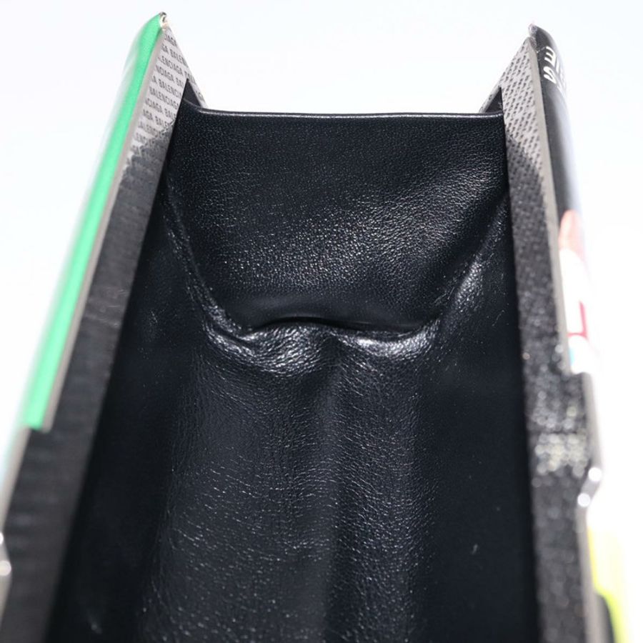 【日本直送】BALENCIAGA 雜誌印花手袋 漆皮 WFP 聯名款 Auth 191472SM-17