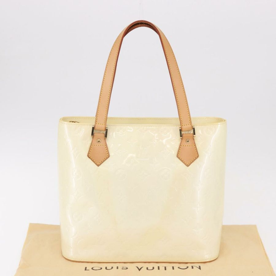 【日本直送】路易威登 Monogram Vernis Houston 手提包 Perle M91342 LV Auth 191765V-11