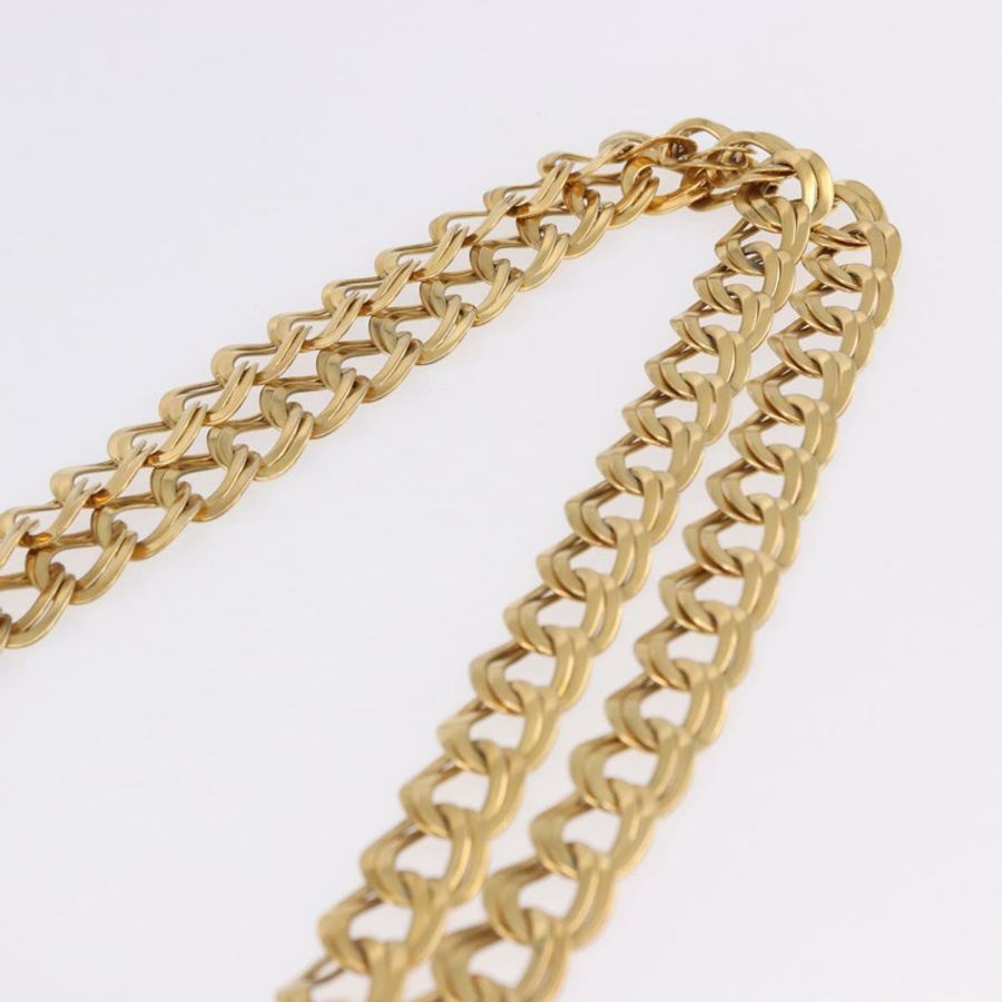 【日本直送】BOTTEGA VENETA INTRECCIATO 鏈條肩背包 皮革 海軍藍 金色 正品 191793V-7