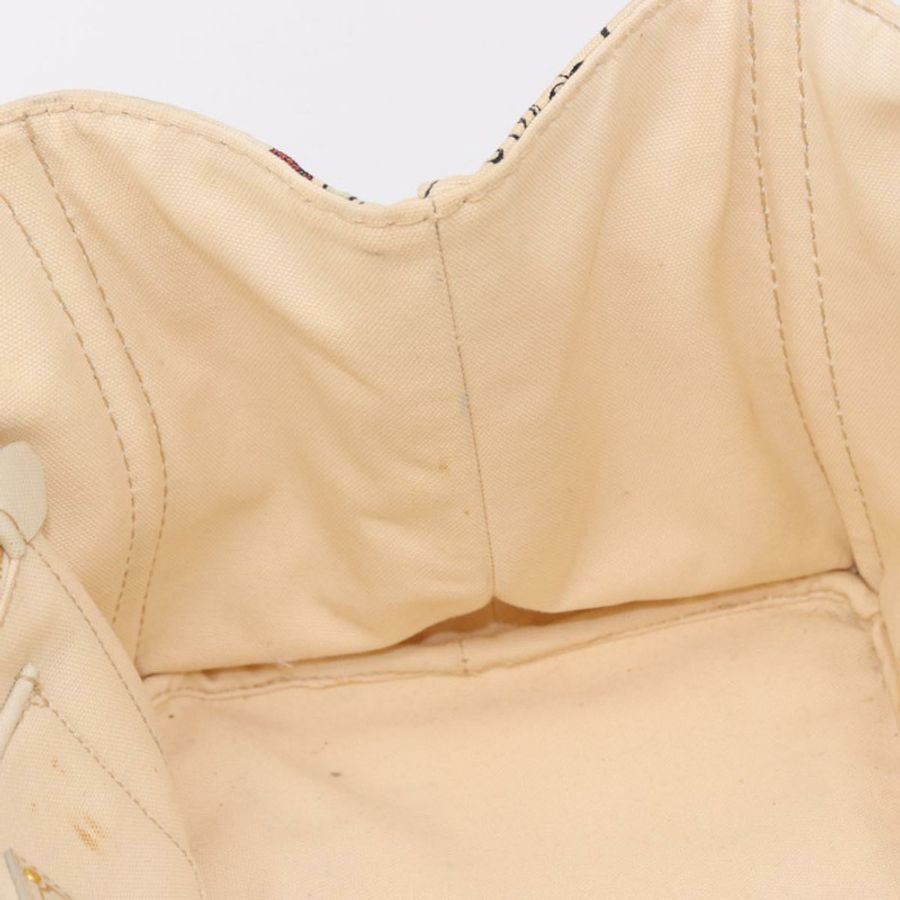 【日本直送】PRADA Canapa M 手袋 帆布 象牙色 金色 正品 192036A-17