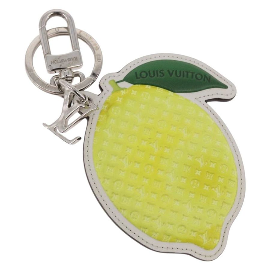 【日本直送】路易威登 Monogram Porte Cles LV 檸檬吊飾 黃色 MP3270 LV Auth 192023M-0