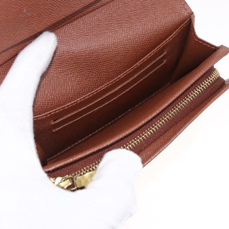 【日本直送】路易威登 Monogram Porte Monnaie Billets Tresor 錢包 M61730 正品 am12054V-8