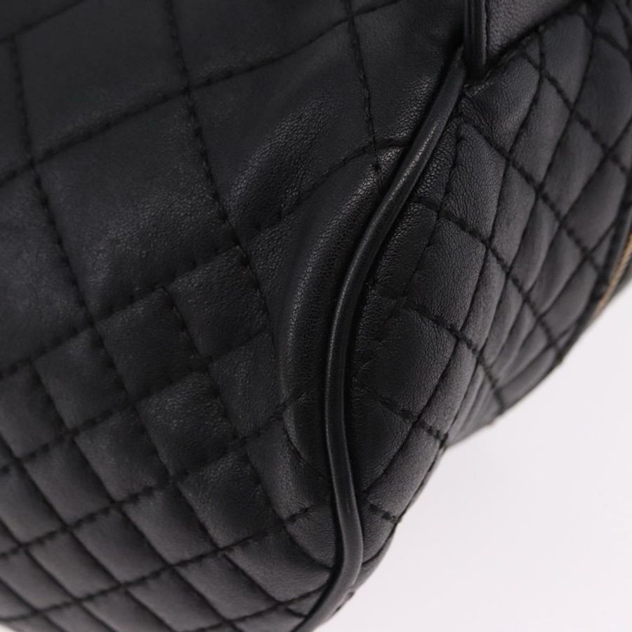 【日本直送】VERSACE 黑色金色皮革斜背包 Auth am12055V-15