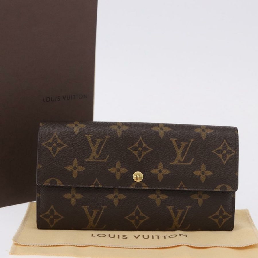 【日本直送】路易威登 Monogram Portefeuille Sarah 長版皮夾 M61734 LV Auth 192167V-11