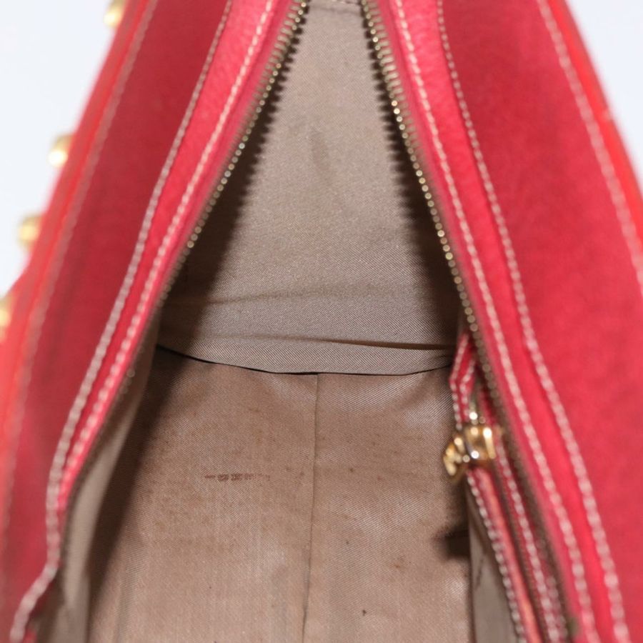 【日本直送】FENDI Zucchino帆布手提包 紅色金色 正品 192125A-18
