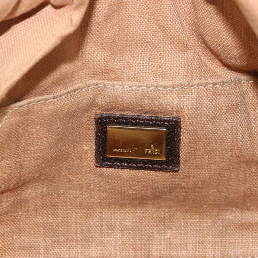 【日本直送】FENDI Zucca帆布間諜包肩包棕色黑色正品 185160V-18