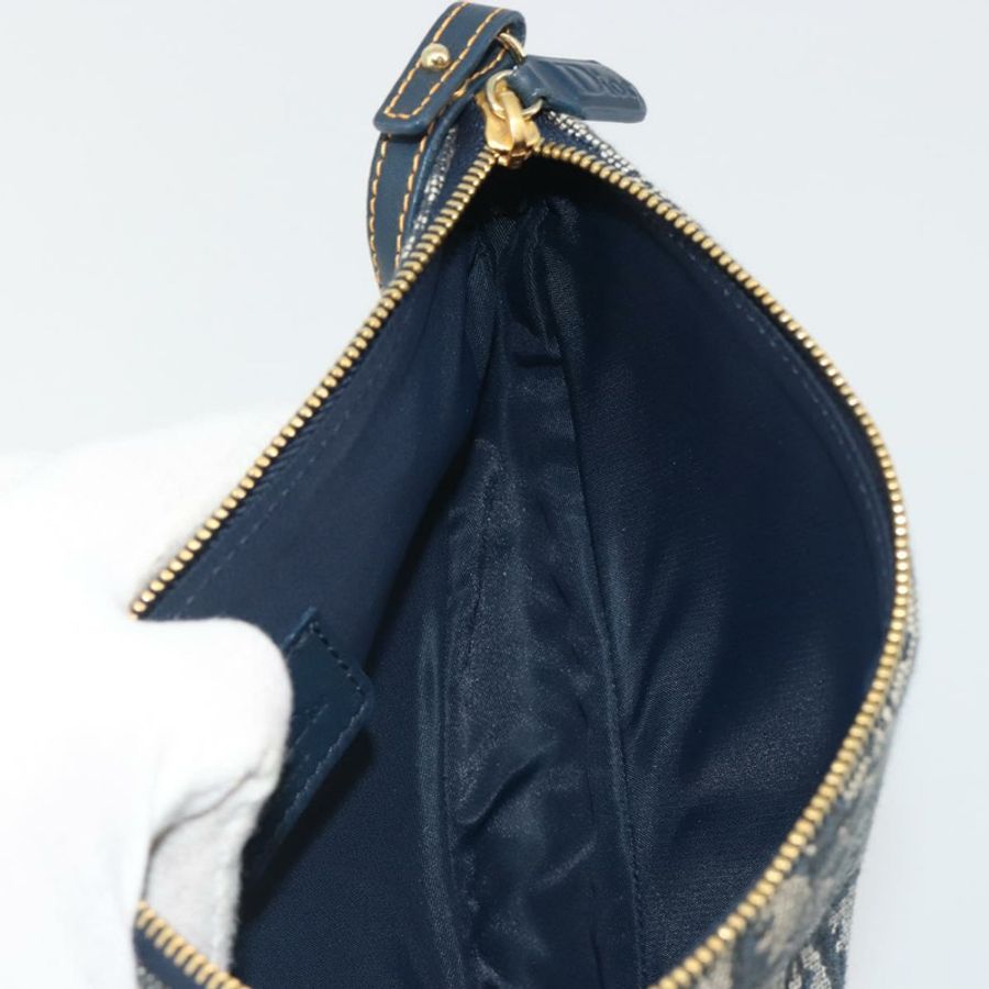 【日本直送】Christian Dior Trotter帆布馬鞍包 海軍藍 金色 正品 192762V-19