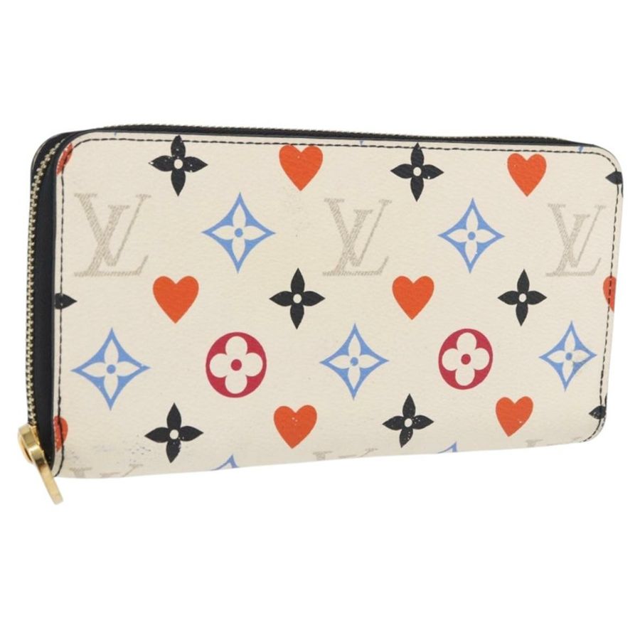 【日本直送】路易威登 Monogram Game On Zippy 長版皮夾 白色 M57491 LV 正品 192943A-0