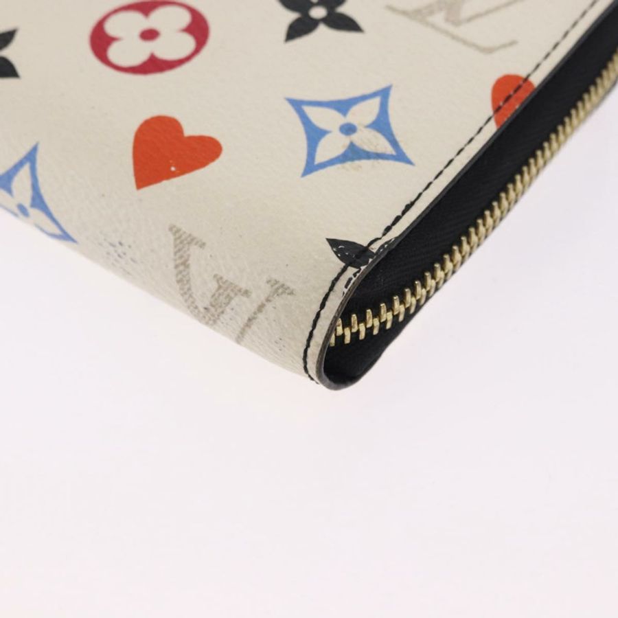 【日本直送】路易威登 Monogram Game On Zippy 長版皮夾 白色 M57491 LV 正品 192943A-13