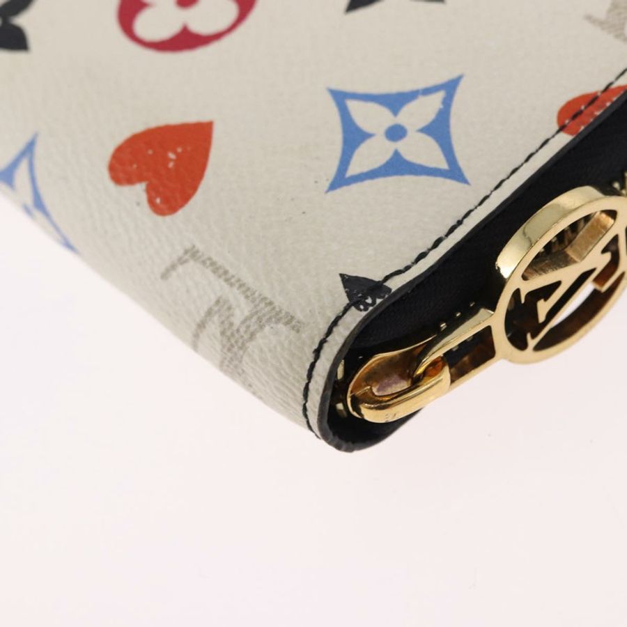 【日本直送】路易威登 Monogram Game On Zippy 長版皮夾 白色 M57491 LV 正品 192943A-15
