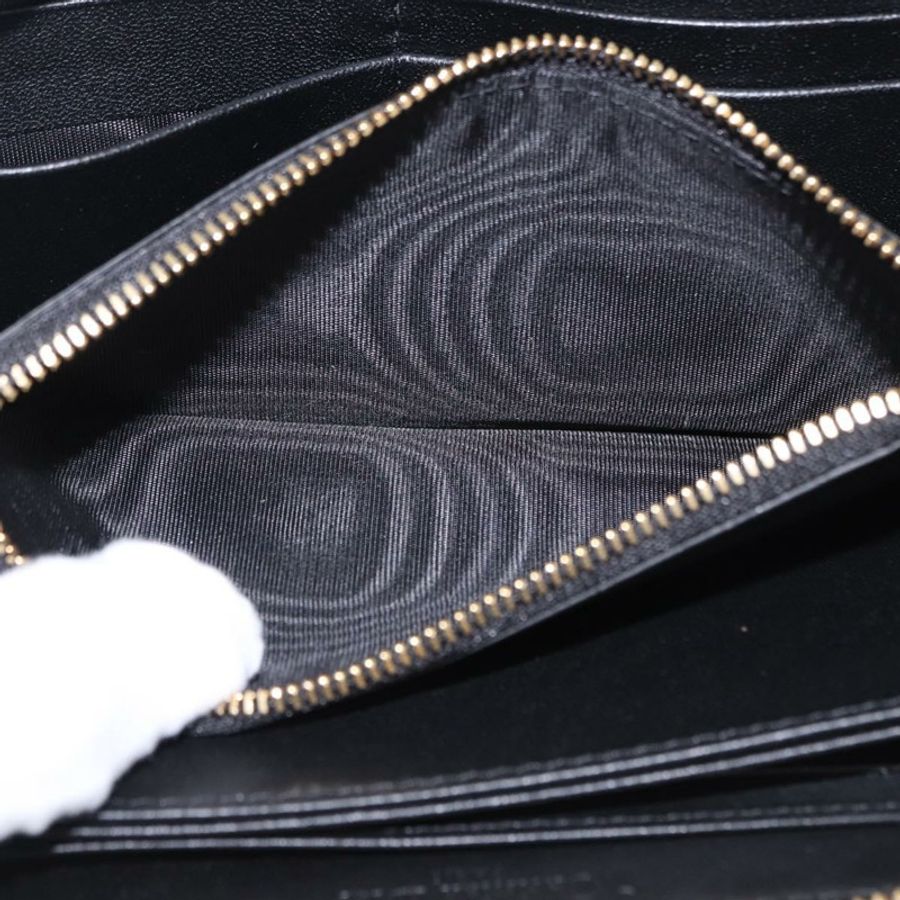 【日本直送】Christian Dior Lady Dior Canage 長皮夾,羊皮材質,黑色,金色,正品,貨號 191131M-9