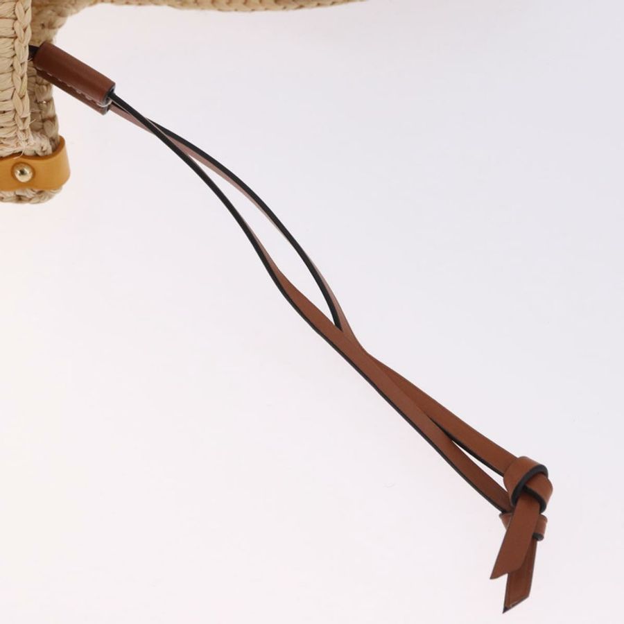 【日本直送】路易威登 (LOUIS VUITTON) 泳池邊隨行 MM 拉菲草米色手袋 M24723 LV 正品 192900SAM-16
