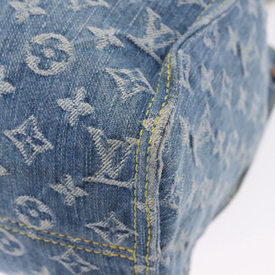 【日本直送】路易威登 Monogram Denim On The Go MM 手提包 藍色 M46871 LV 正品 192928SAM-17