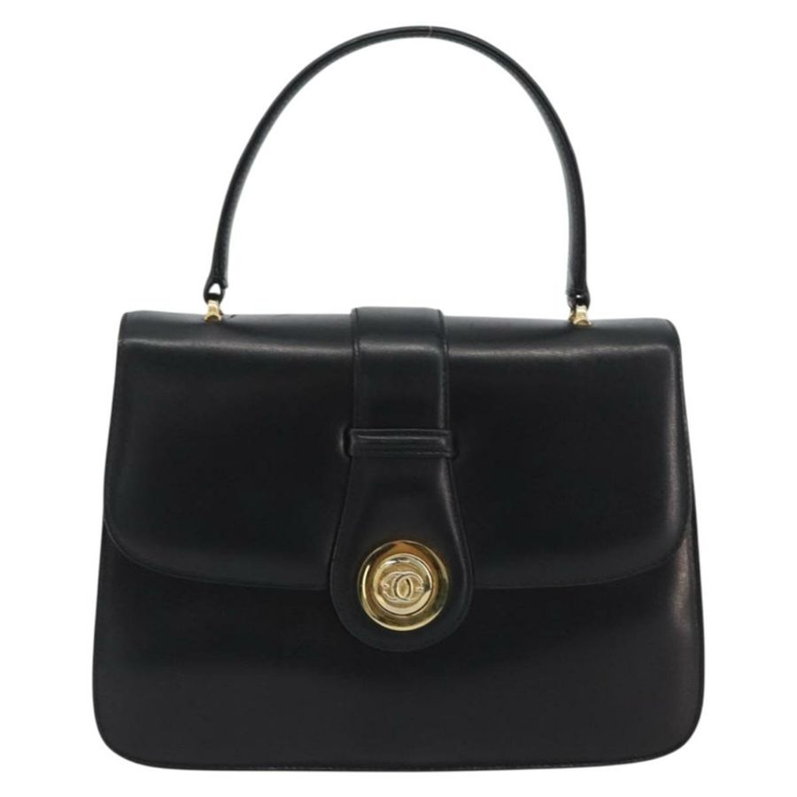 【日本直送】GUCCI 手提包 皮革 黑色 金色 319795 正品 192984A-12