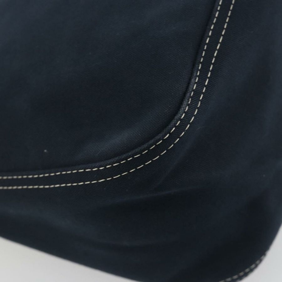 【日本直送】FENDI Mamma Baguette 肩背包 帆布 海軍藍 銀色 正品 192731SV-16