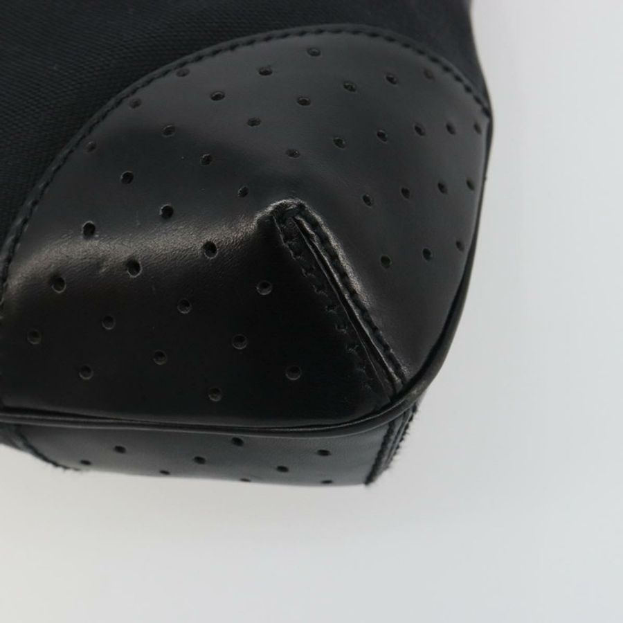 【日本直送】GUCCI 雙G互扣手提包 帆布 黑銀色 114875 正品 192188V-8