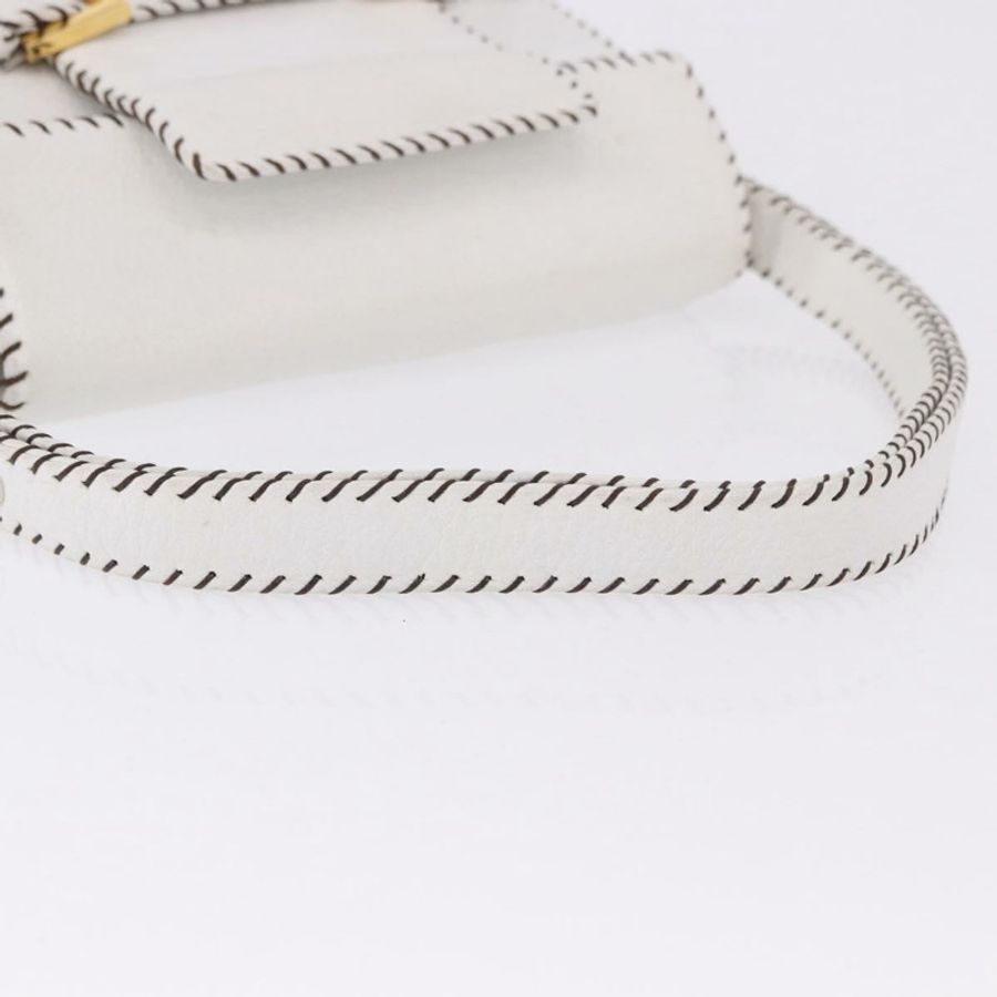 【日本直送】FENDI 白色金色皮革肩背包,正品編號 192766V-7